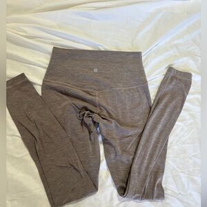 lululemon athletica Heathered Taupe High-Rise Leggings